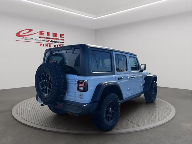 2026 Bright White Clearcoat Jeep Wrangler Willys 4X4 SUV