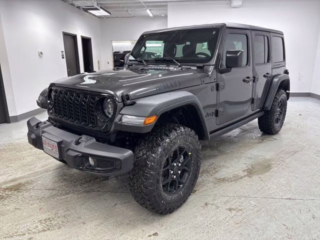 2026 Granite Crystal Metallic Clearcoat Jeep Wrangler Willys 4X4 SUV