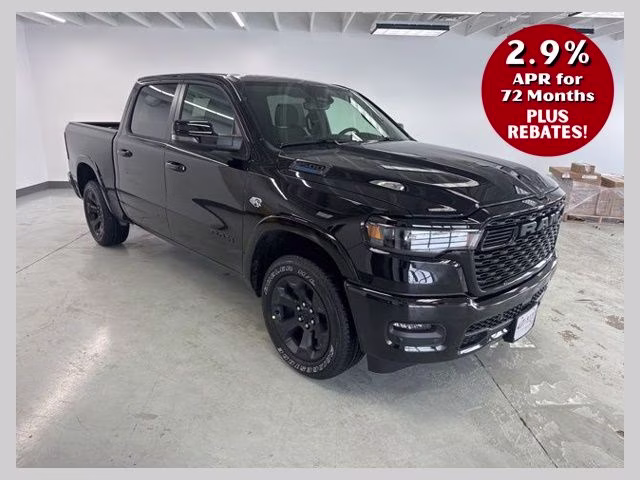 2026 Diamond Black Crystal Pearlcoat Ram 1500 Big Horn/Lone Star 4X4 Truck