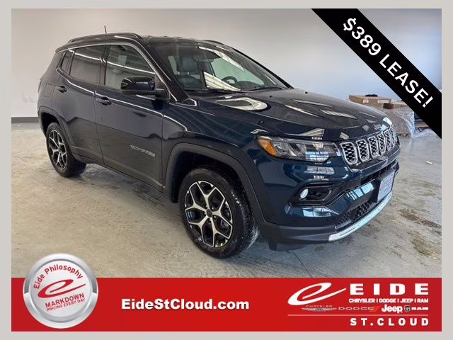 2026 Fathom Blue Pearl Coat Jeep Compass Limited 4X4 SUV