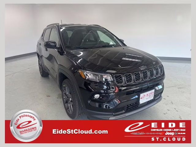 2026 Diamond Black Crystal Pearlcoat Jeep Compass Limited 4X4 SUV