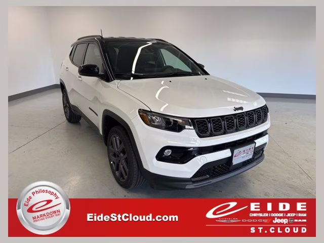 2026 Bright White Clearcoat Jeep Compass Limited 4X4 SUV