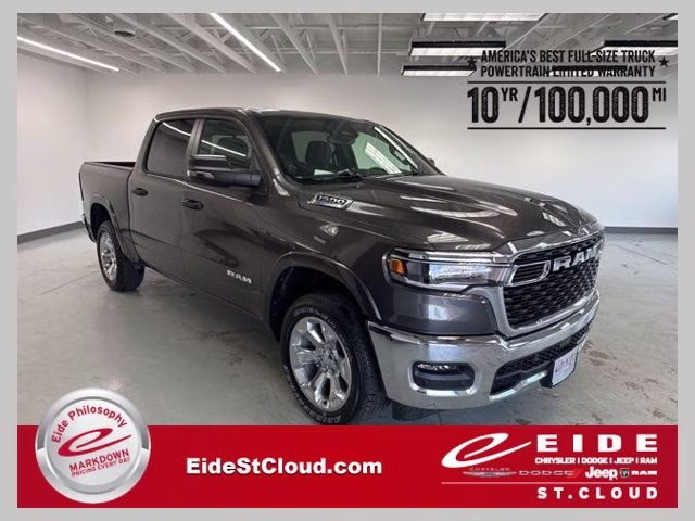 2026 Granite Crystal Metallic Clearcoat Ram 1500 Big Horn 4X4 Truck