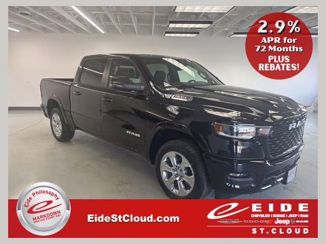 2026 Diamond Black Crystal Pearlcoat Ram 1500 Big Horn 4X4 Truck