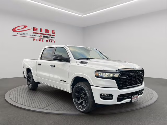 2026 Bright White Clearcoat Ram 1500 Big Horn Night Edition 4X4 Truck