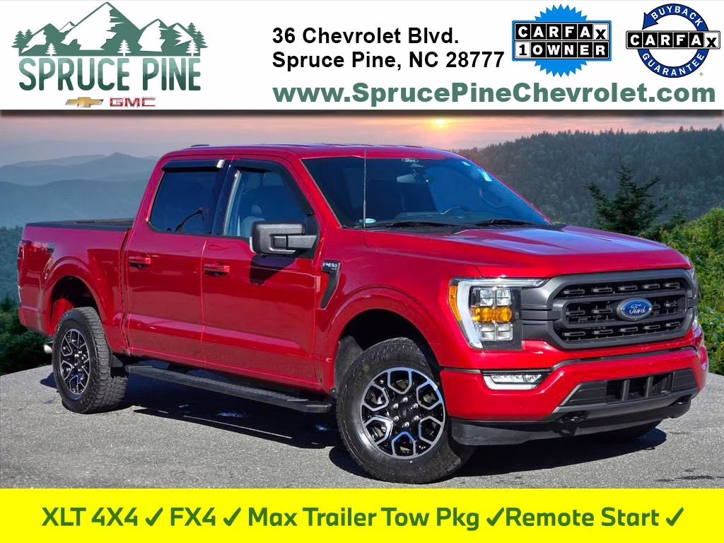 2022 Red Metallic Ford F-150 XLT 4X4 Truck