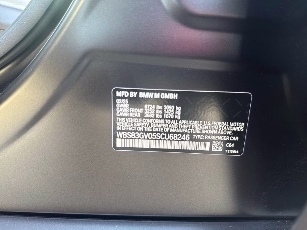 2025 Frozen Deep Grey Metallic BMW M5 Base AWD Crossover
