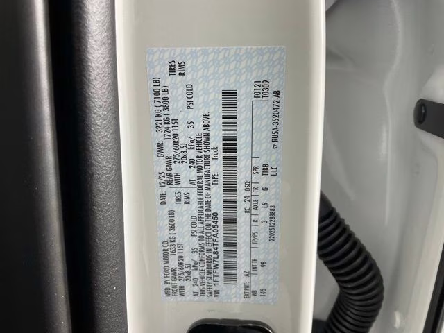 2026 White Metallic Ford F-150 Platinum 4X4 Truck