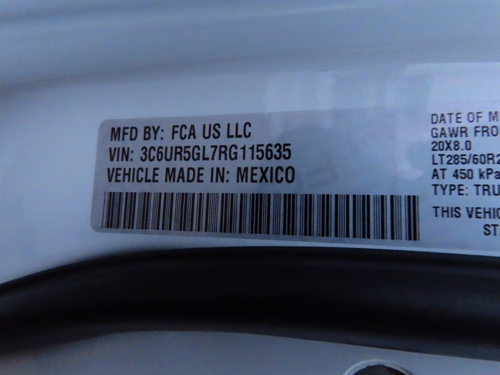 2024 Bright White Clearcoat Ram 2500 Longhorn 4X4 Truck