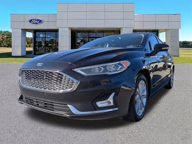 2019 Black Ford Fusion Energi Titanium FWD Sedan
