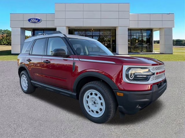 2025 Ruby Red Metallic Ford Bronco Sport Heritage 4X4 SUV