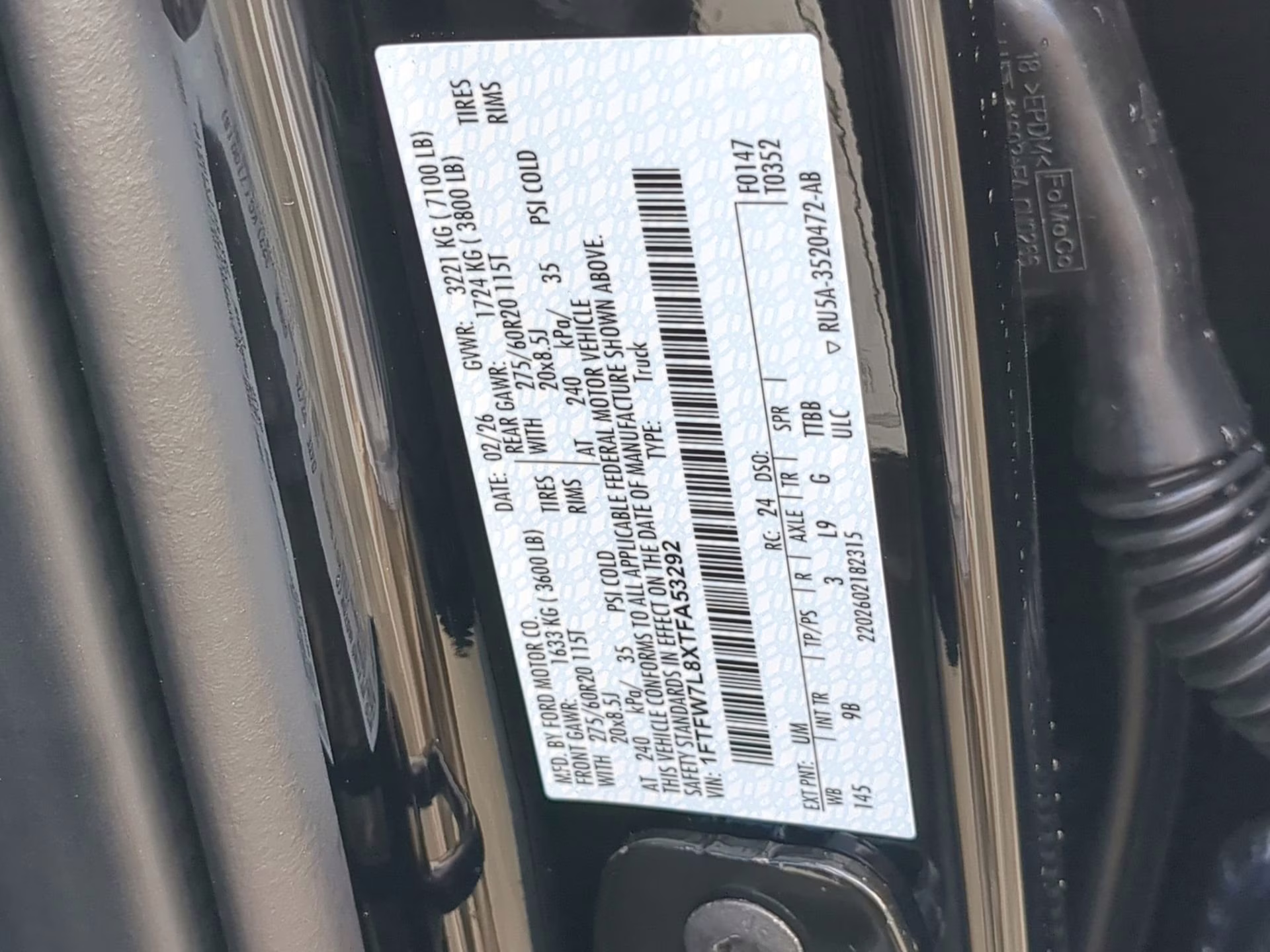 2026 Agate Black Metallic Ford F-150 Platinum Crew Cab Pickup 4X4 Truck