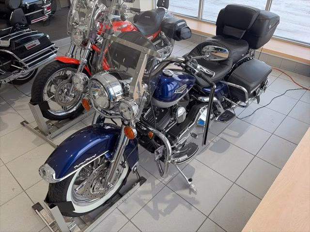 2006 Blue Harley-Davidson Road King Classic Motorcycle