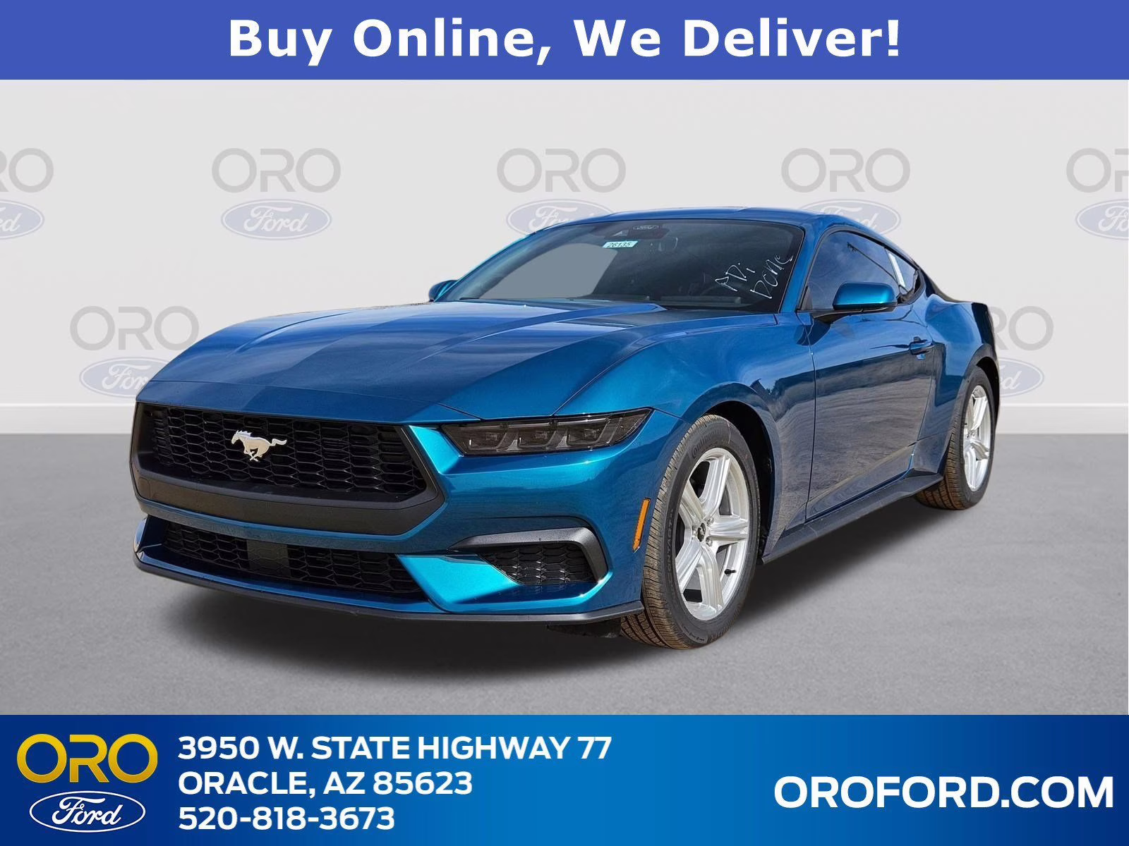 2026 Adriatic Blue Metallic Ford Mustang EcoBoost RWD Coupe