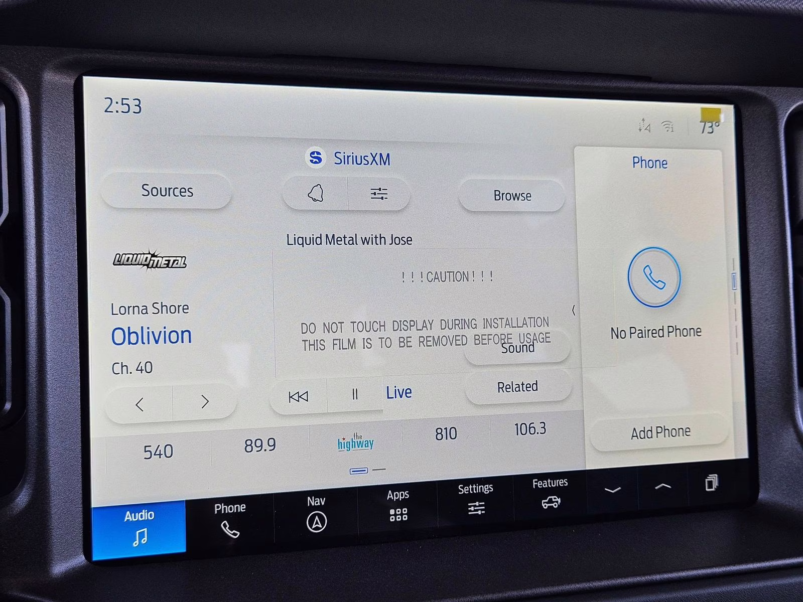 2025 Oxford White Ford Bronco Badlands 4X4 SUV