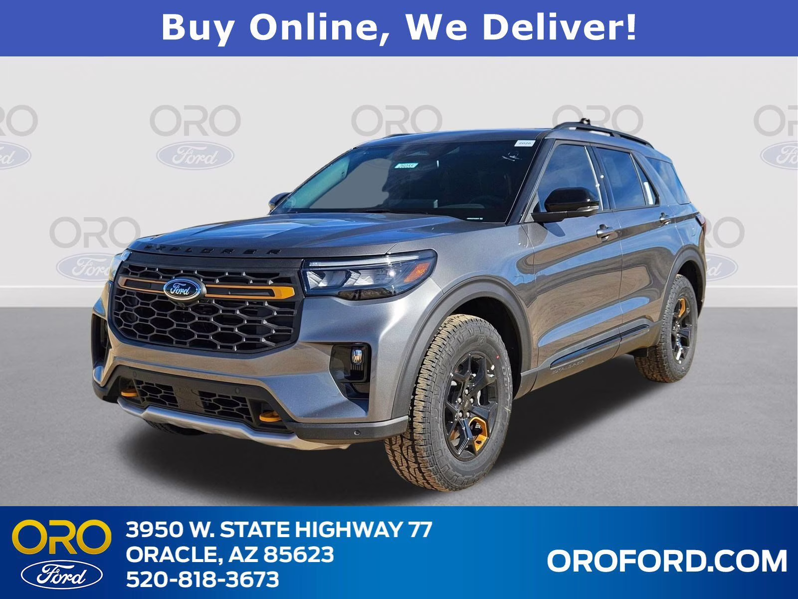 2026 Gray Metallic Ford Explorer Tremor 4X4 SUV
