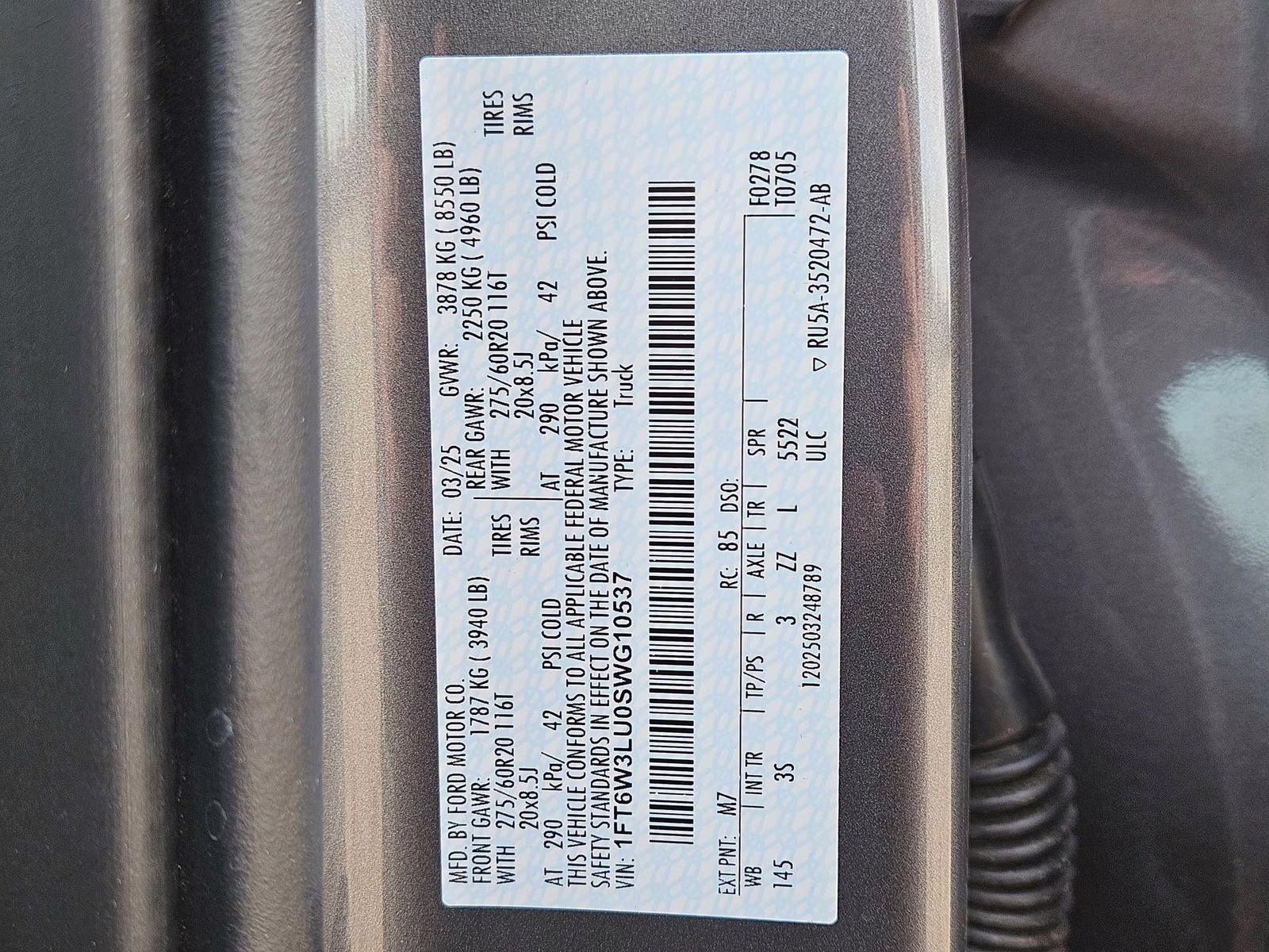 2025 Gray Metallic Ford F-150 Lightning Flash AWD Truck