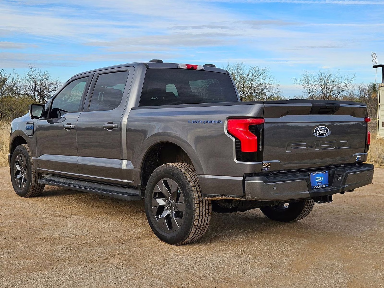 2025 Gray Metallic Ford F-150 Lightning Flash AWD Truck