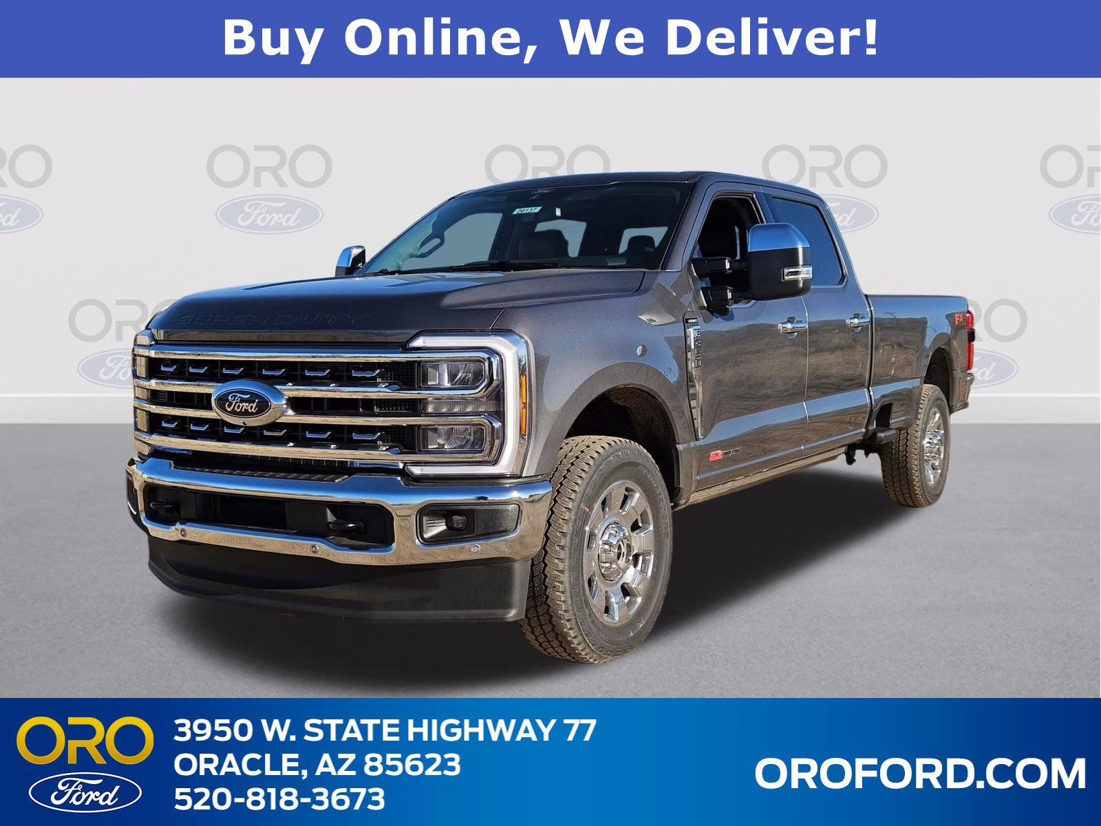 2026 Gray Metallic Ford Super Duty F-350 SRW Lariat 4X4 Truck