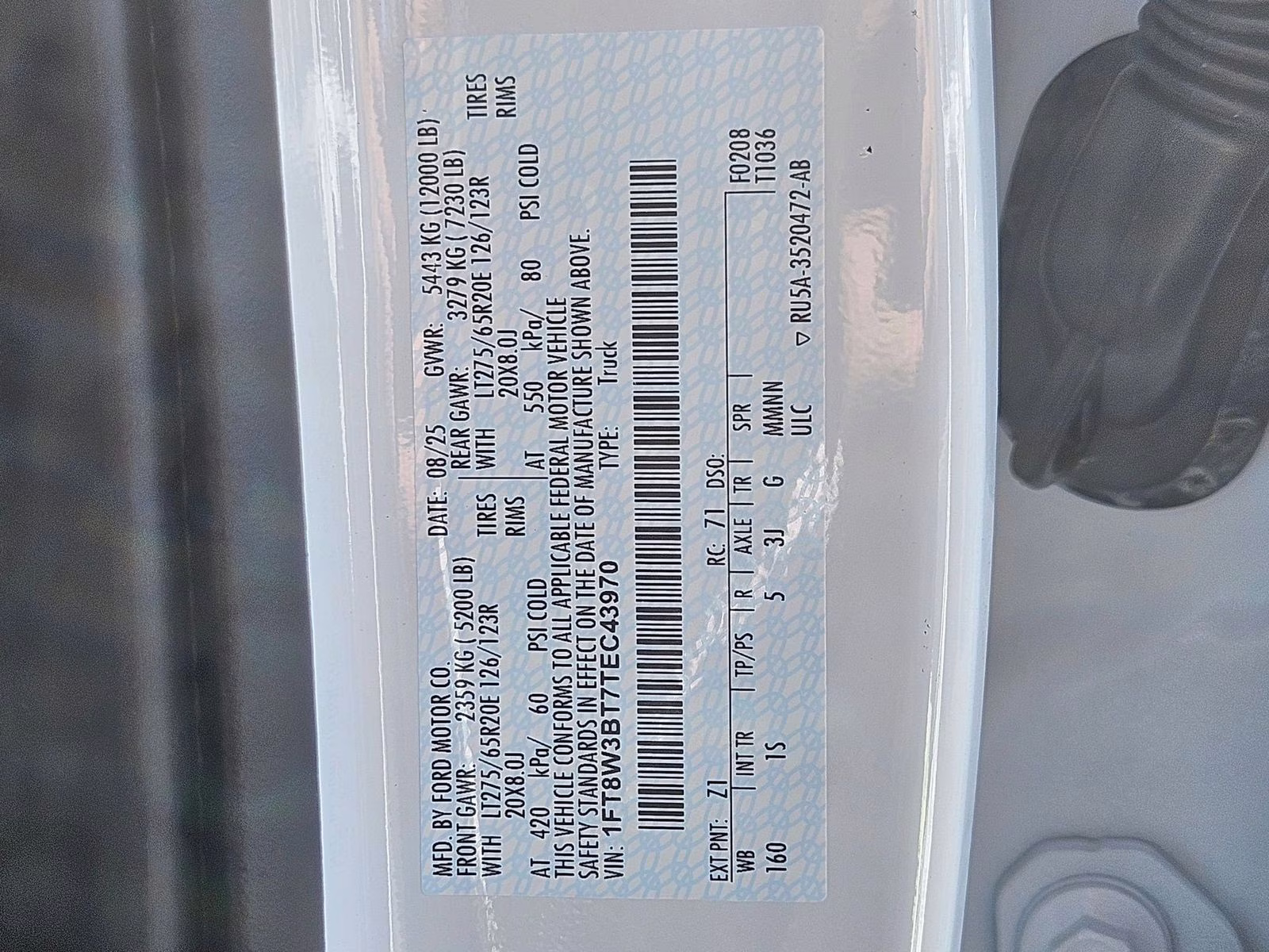 2026 Oxford White Ford Super Duty F-350 SRW XL 4X4 Truck