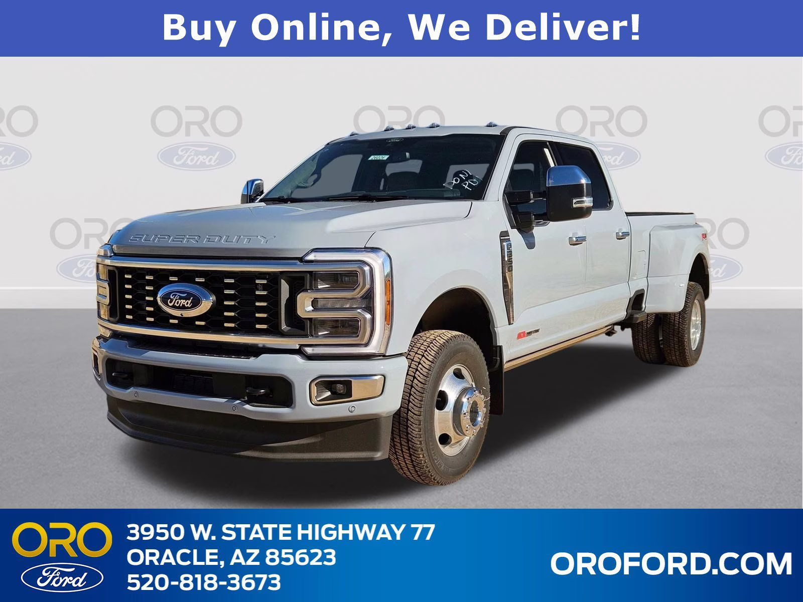 2026 Gray Metallic Ford Super Duty F-350 DRW Platinum 4X4 Truck