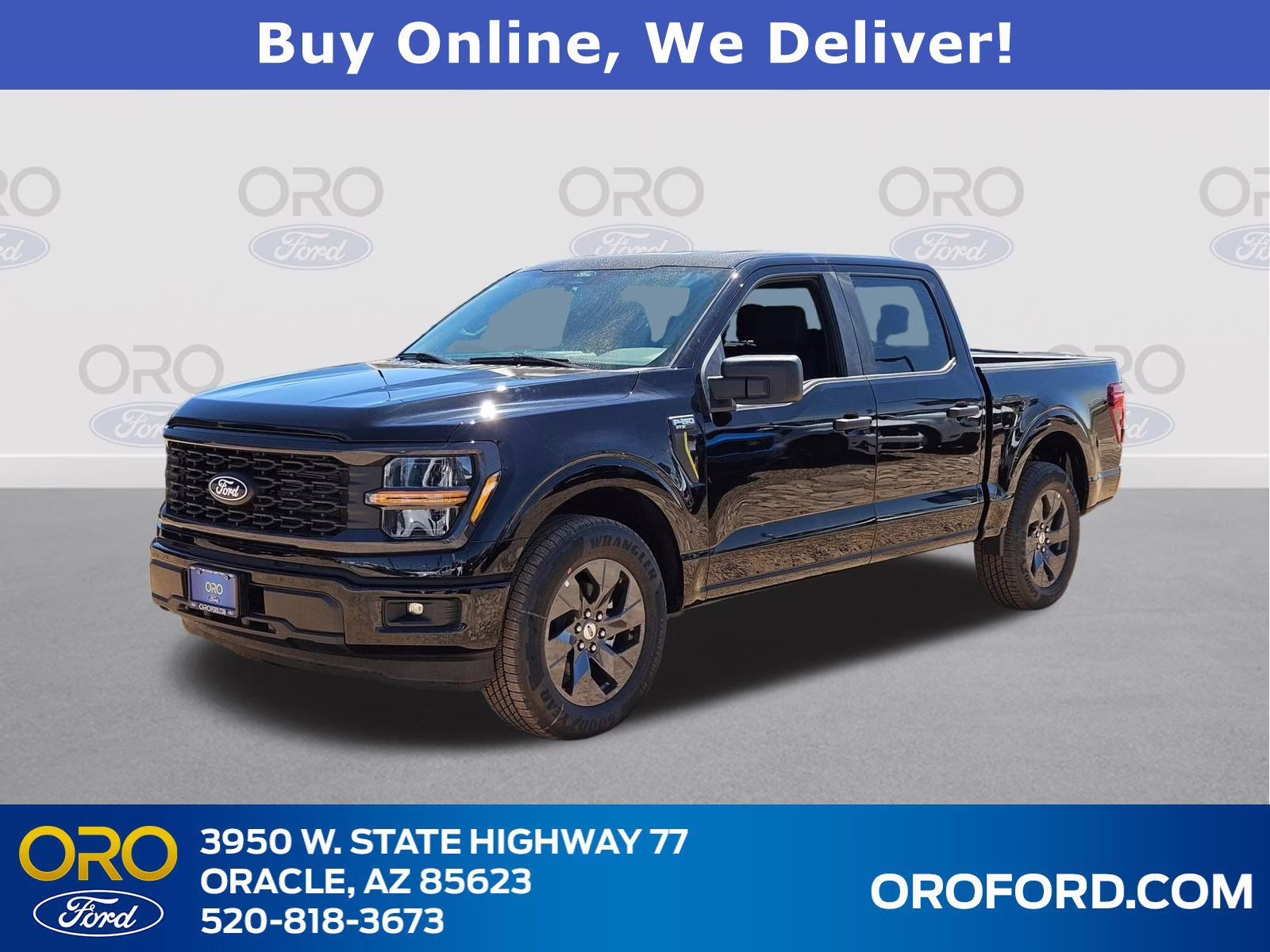 2025 Black Metallic Ford F-150 STX RWD Truck