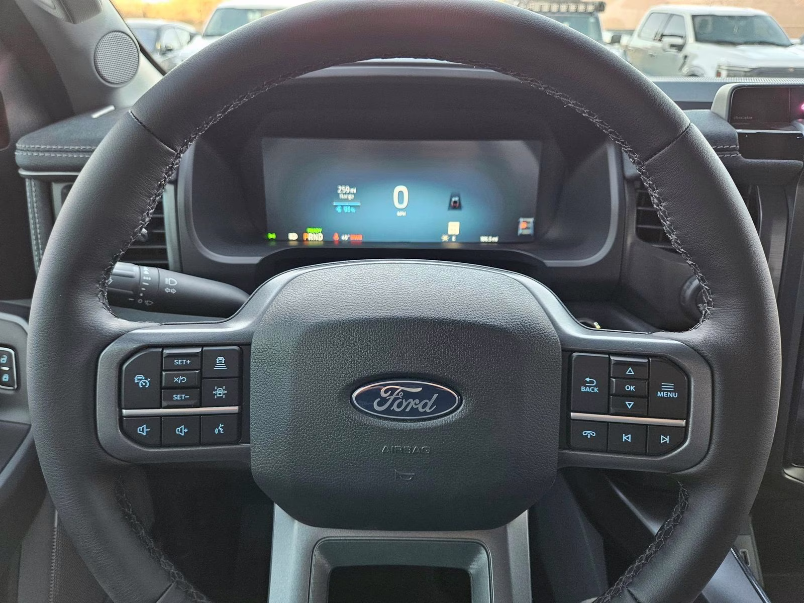 2025 White Metallic Ford F-150 Lightning Flash AWD Truck