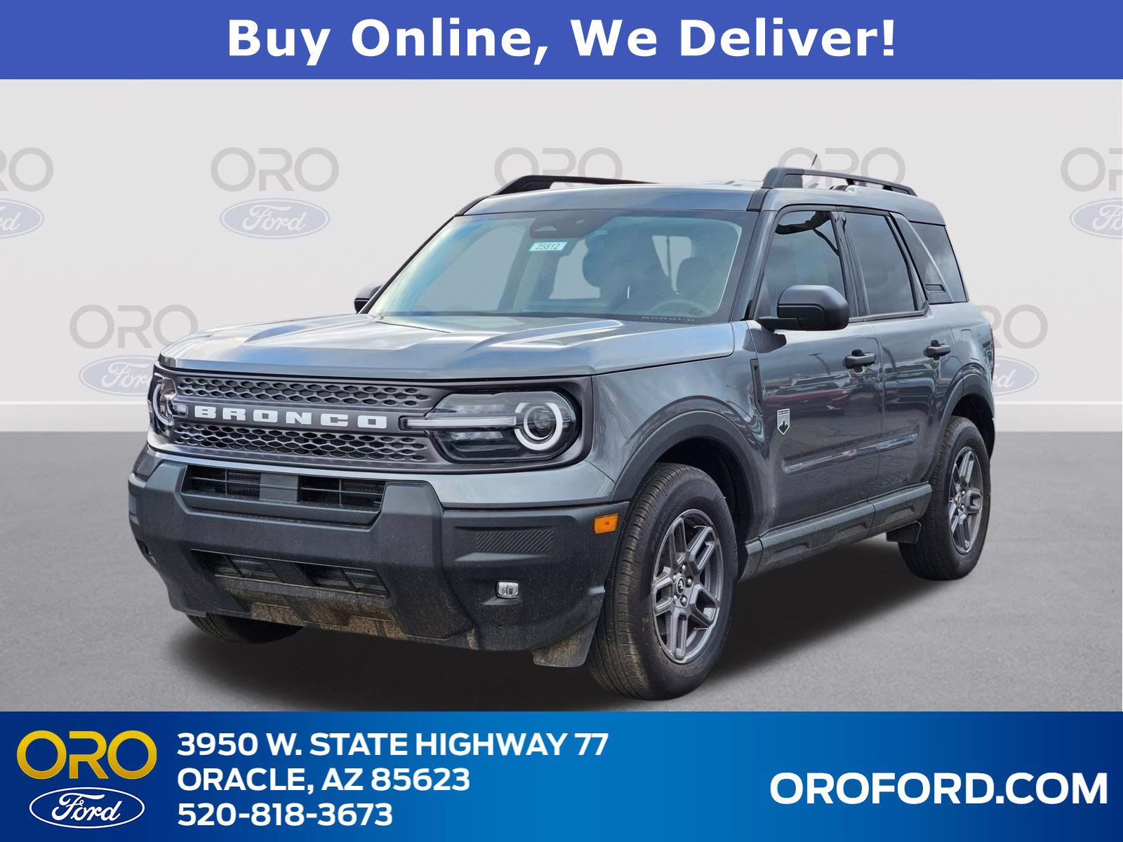 2025 Gray Metallic Ford Bronco Sport Big Bend 4X4 SUV