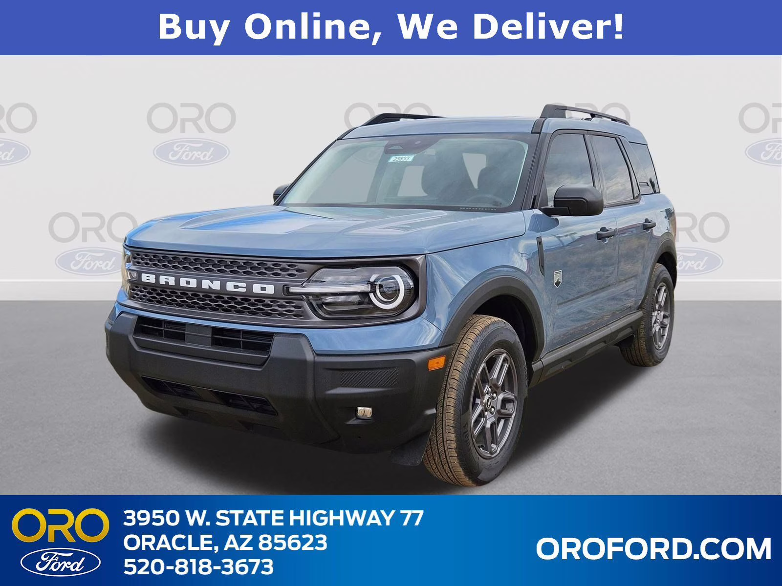 2025 Azure Gray Metallic Ford Bronco Sport Big Bend 4X4 SUV