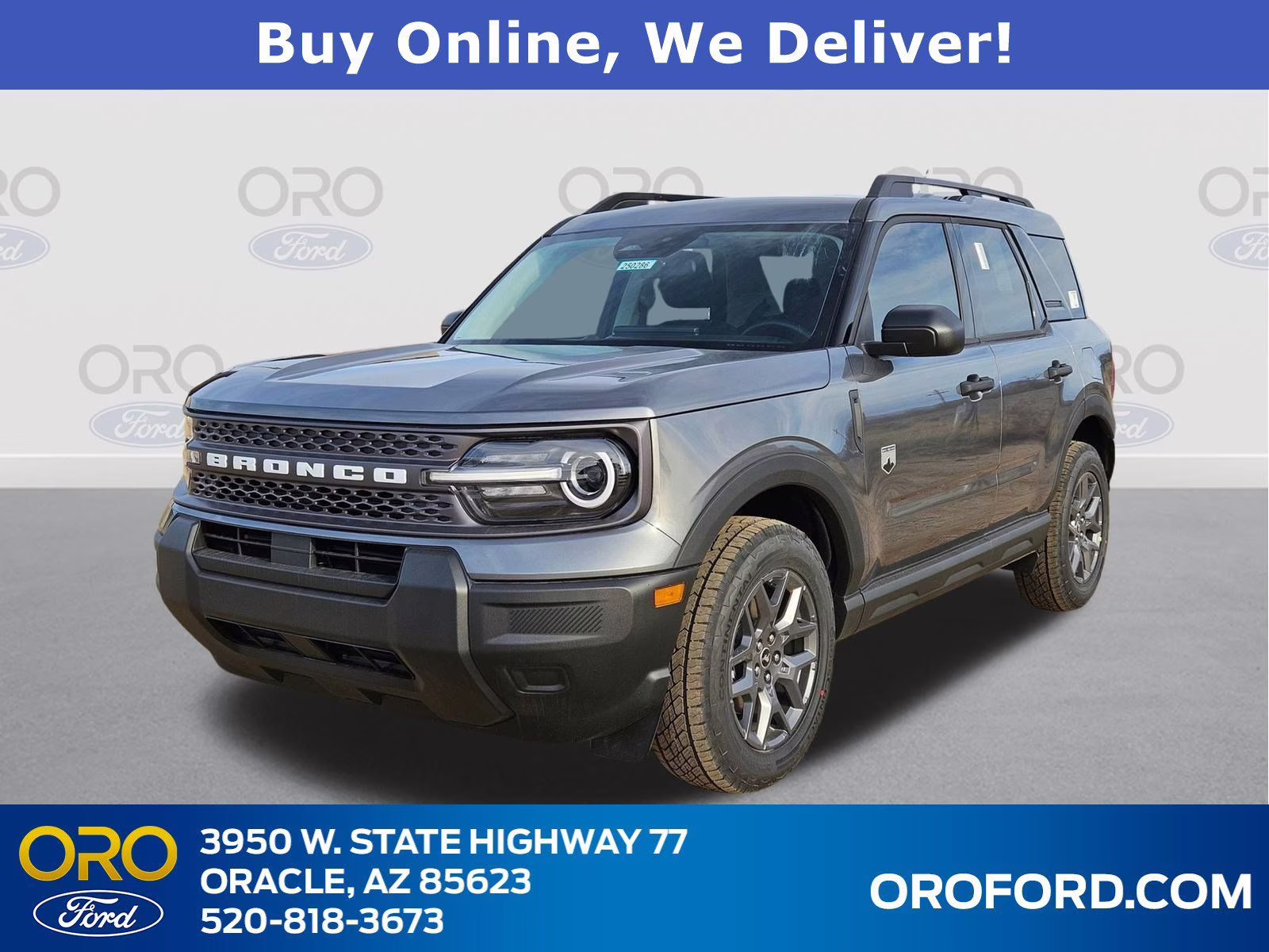 2025 Gray Metallic Ford Bronco Sport Big Bend 4X4 SUV