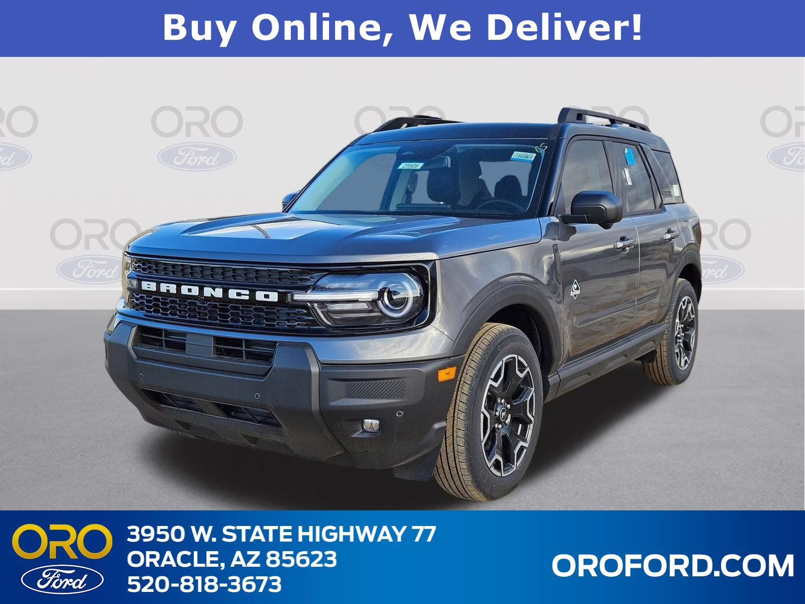 2025 Gray Metallic Ford Bronco Sport Outer Banks 4X4 SUV
