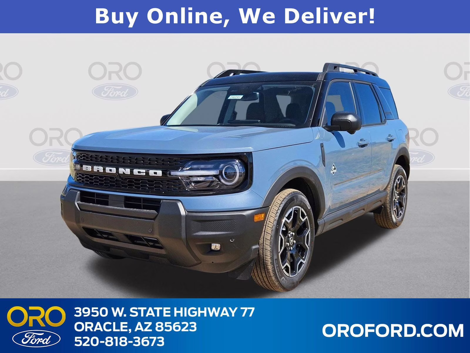2025 Azure Gray Metallic Ford Bronco Sport Outer Banks 4X4 SUV