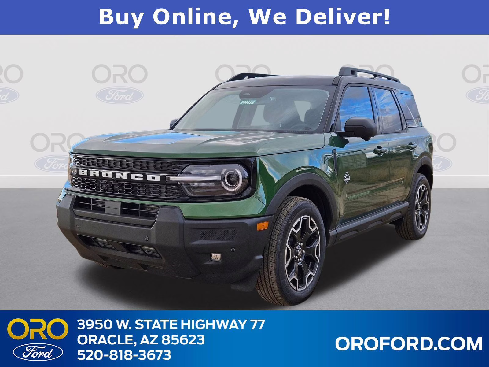 2025 Green Metallic Ford Bronco Sport Outer Banks 4X4 SUV