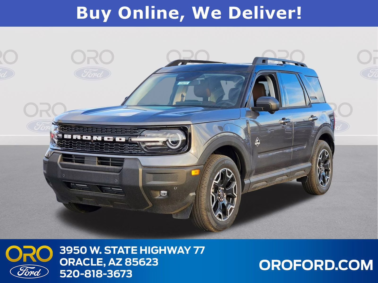 2025 Gray Metallic Ford Bronco Sport Outer Banks 4X4 SUV