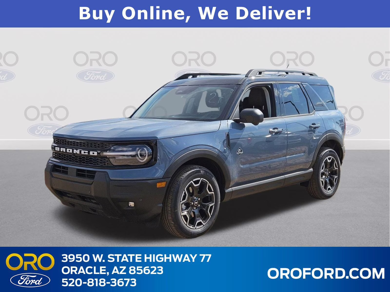 2025 Azure Gray Metallic Ford Bronco Sport Outer Banks 4X4 SUV