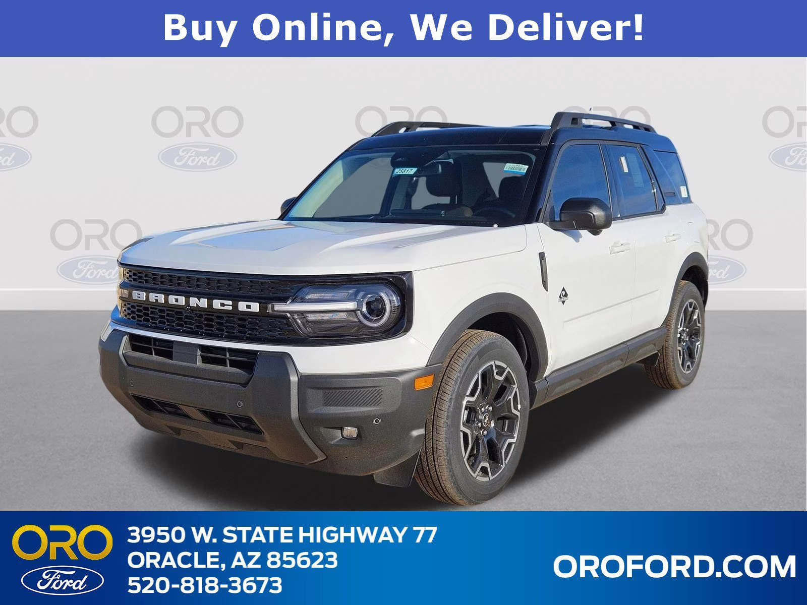 2025 Oxford White Ford Bronco Sport Outer Banks 4X4 SUV