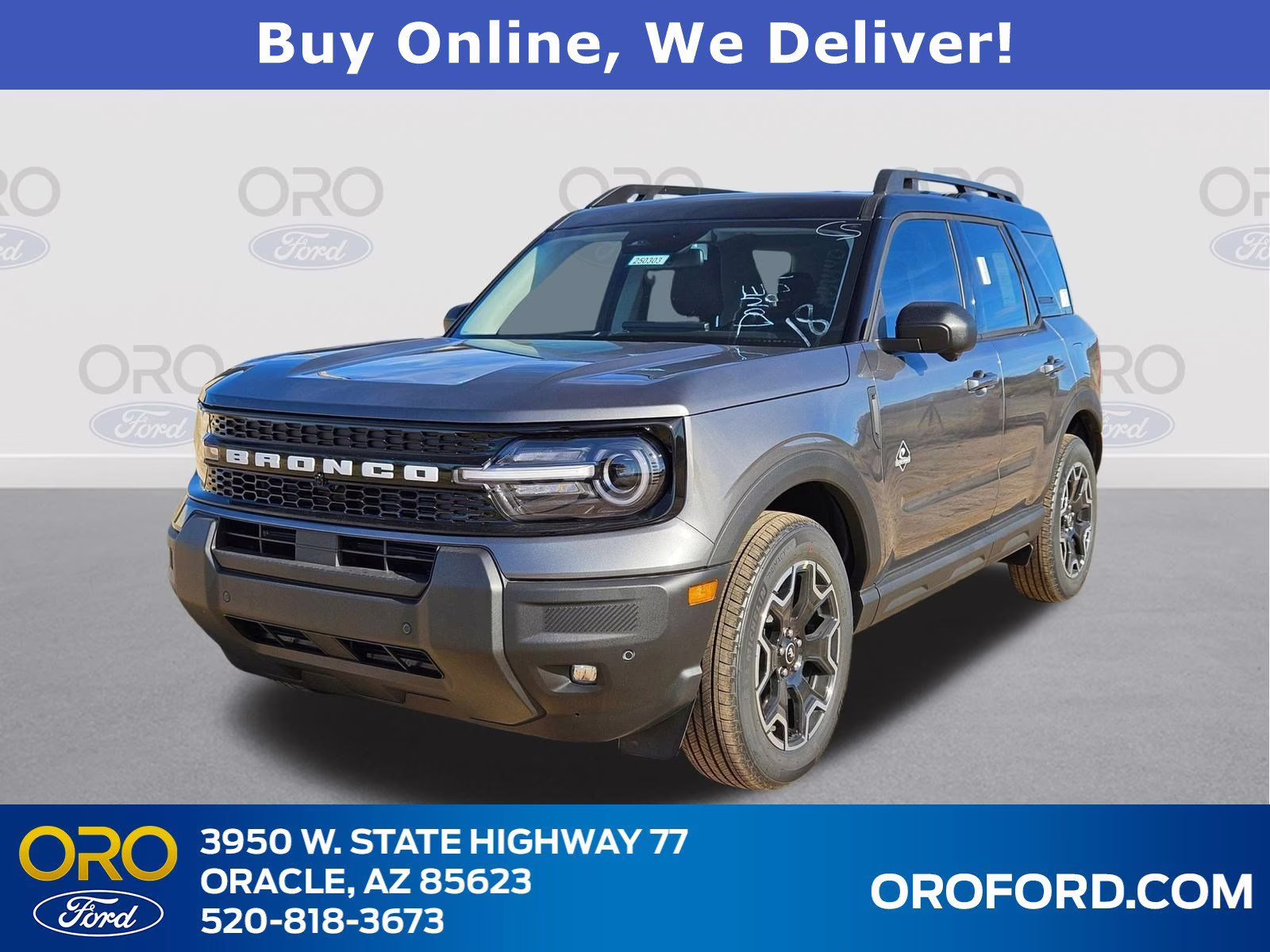 2025 Gray Metallic Ford Bronco Sport Outer Banks 4X4 SUV