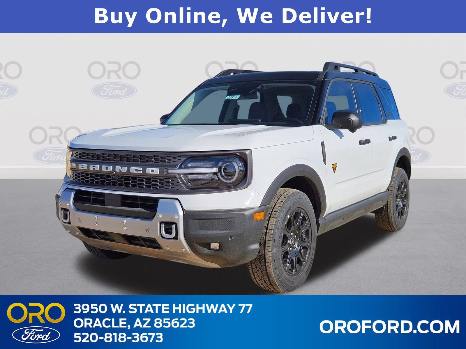 2025 Oxford White Ford Bronco Sport Badlands 4X4 SUV