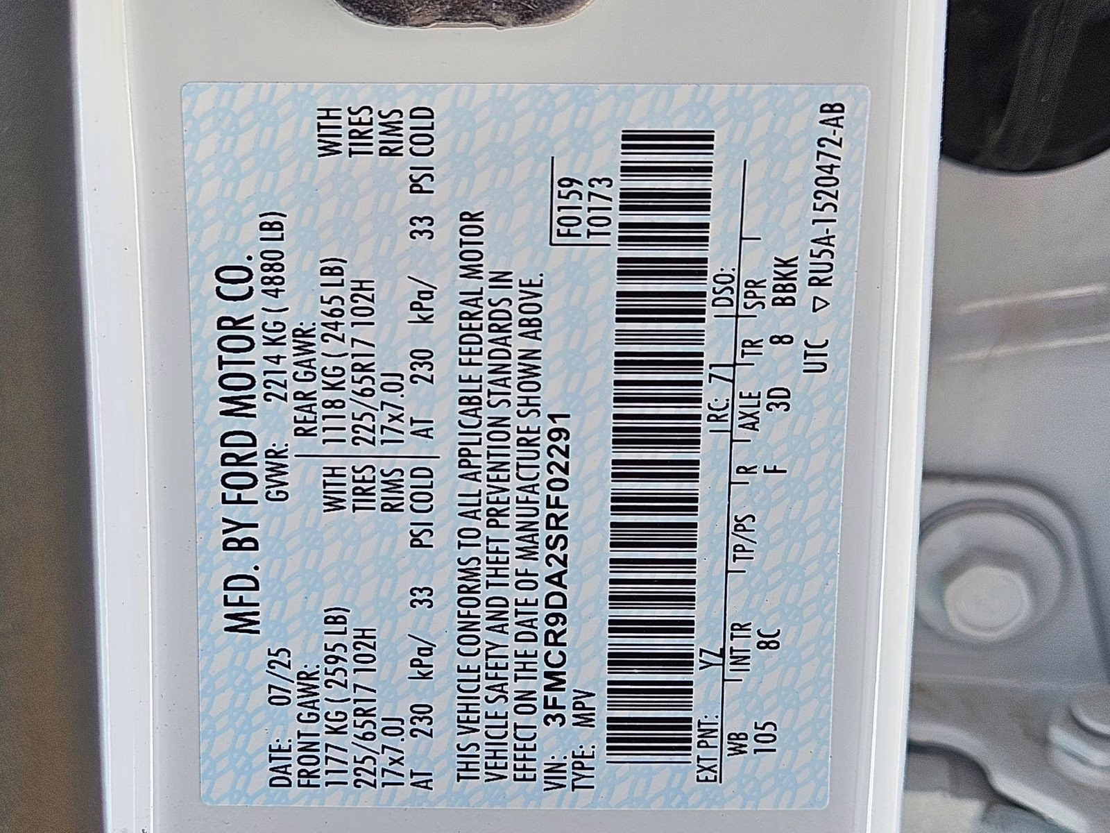 2025 Oxford White Ford Bronco Sport Badlands 4X4 SUV