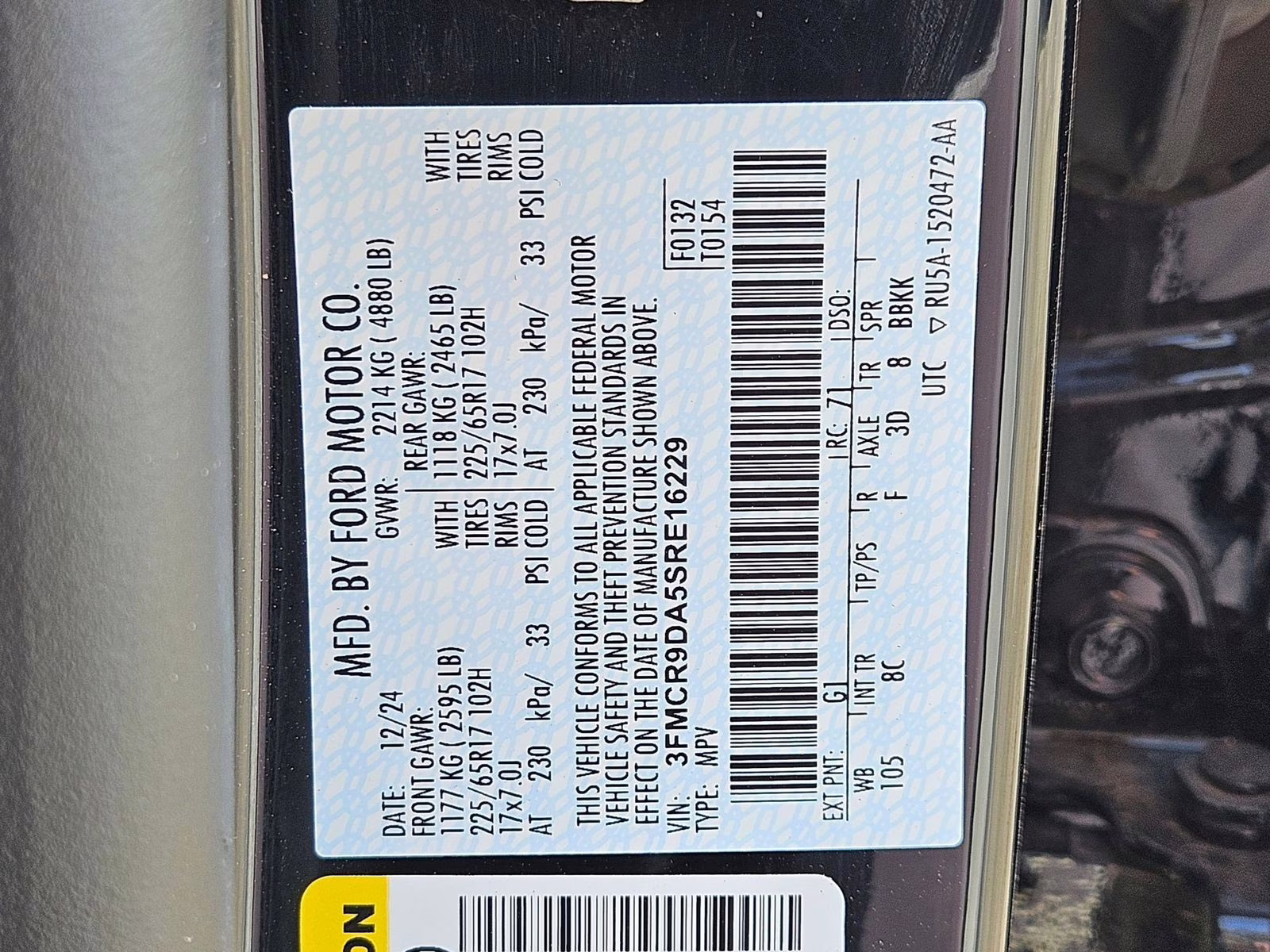 2025 Shadow Black Ford Bronco Sport Badlands 4X4 SUV