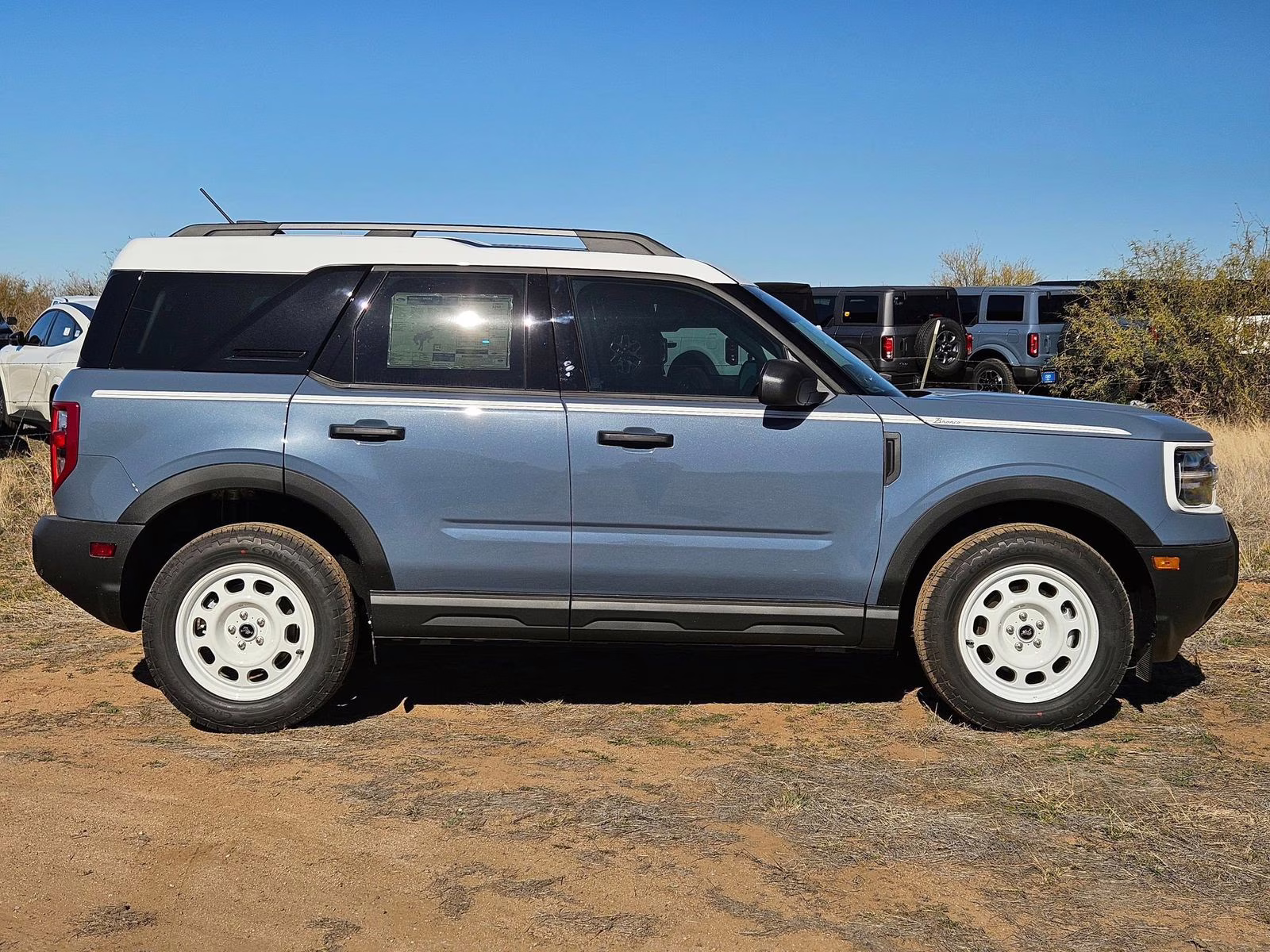 2025 Azure Gray Metallic Ford Bronco Sport Heritage 4X4 SUV