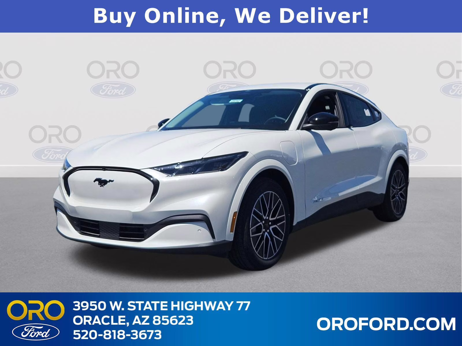 2025 White Metallic Ford Mustang Mach-E Premium RWD SUV