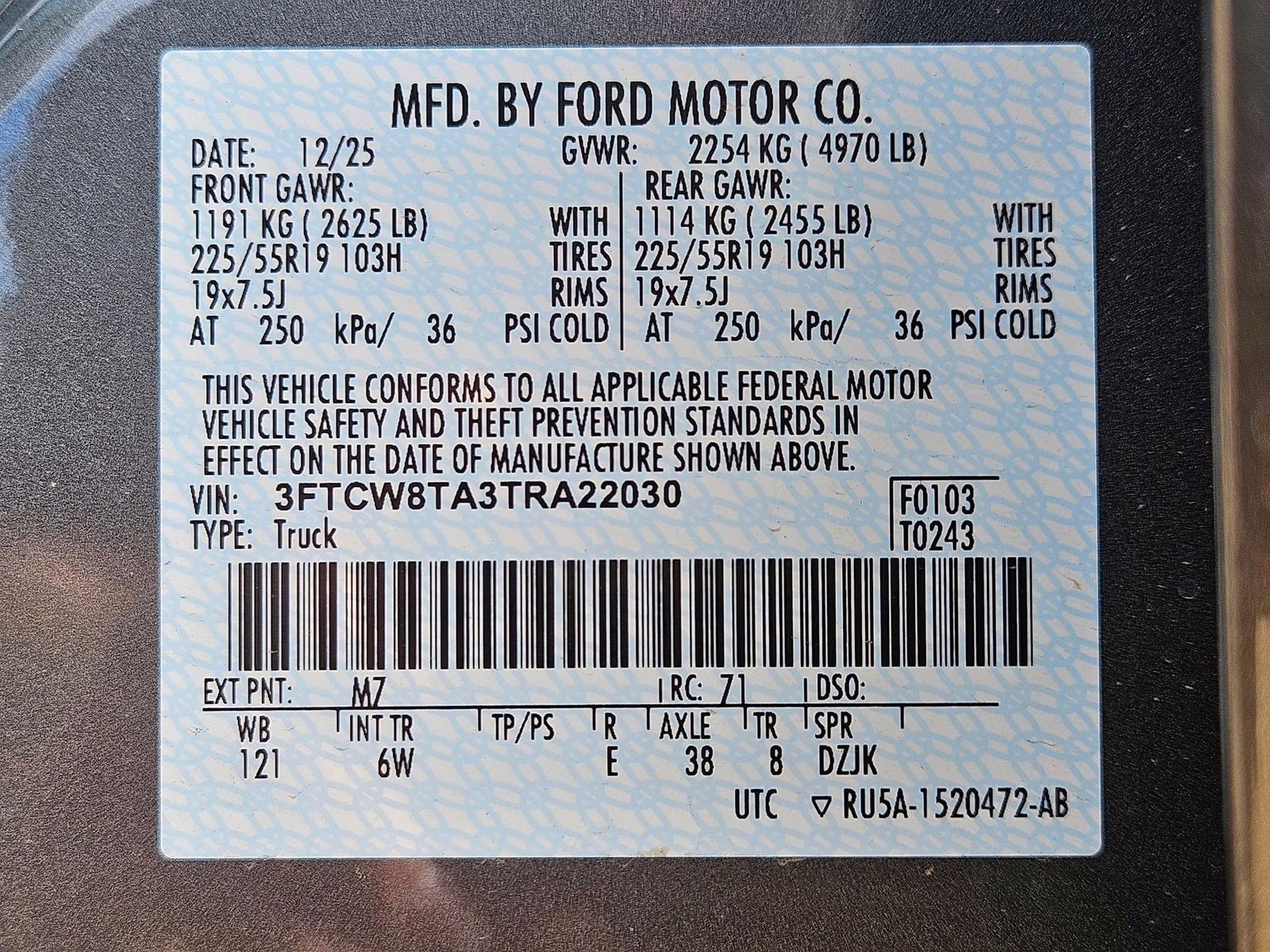 2026 Gray Metallic Ford Maverick Lobo Standard AWD Truck