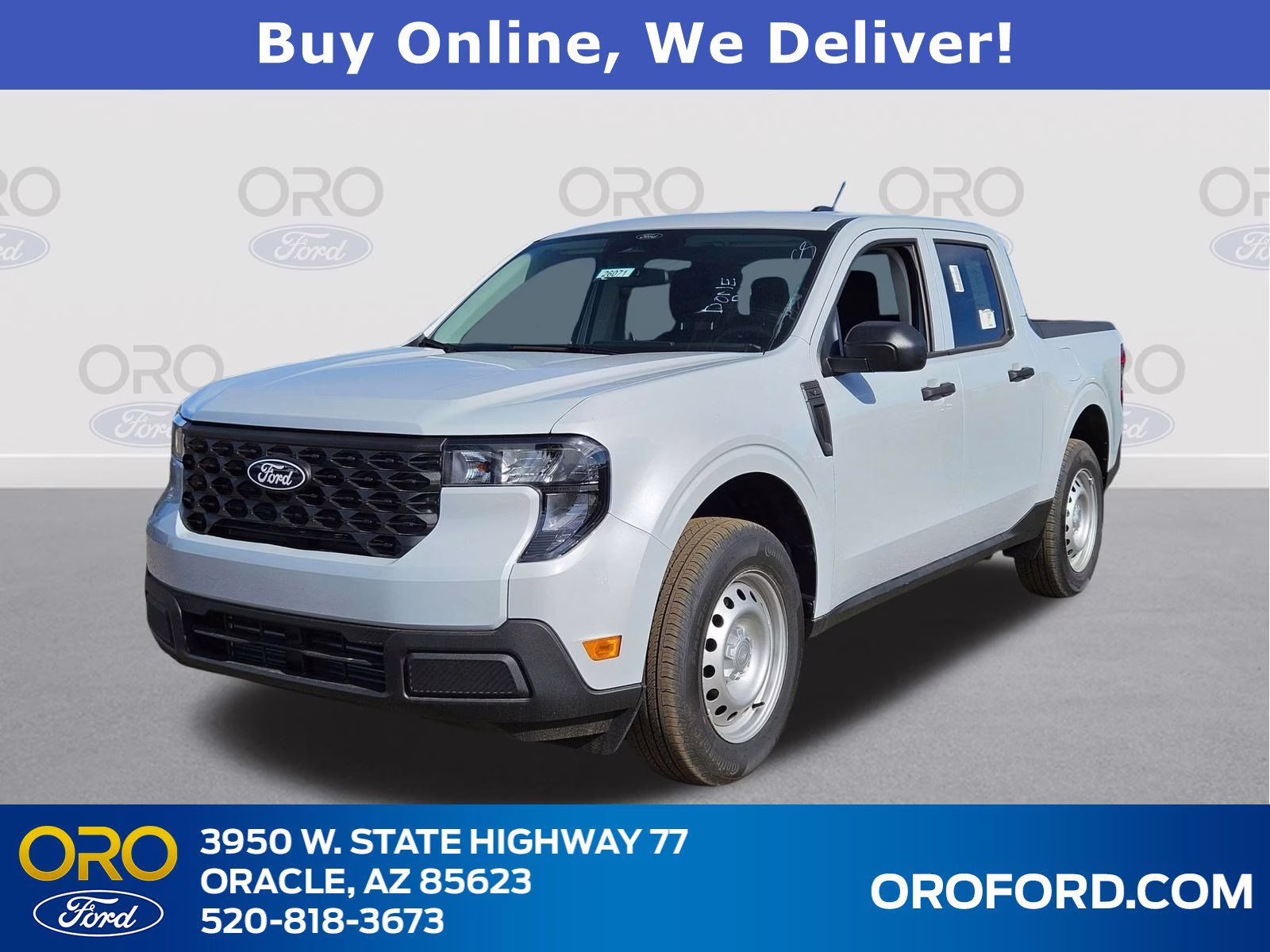 2026 White Metallic Ford Maverick XL AWD Truck