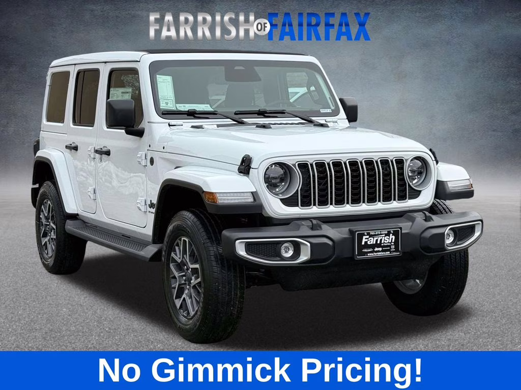 2026 Bright White Clearcoat Jeep Wrangler Sahara 4X4 SUV