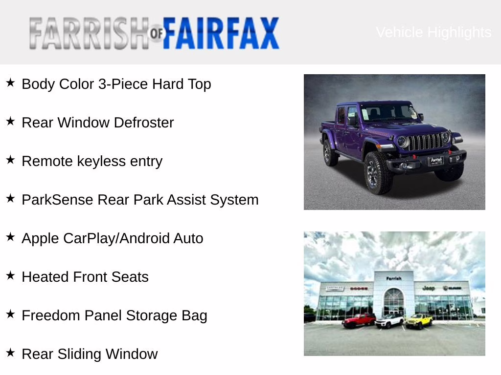 2026 Reign Jeep Gladiator Rubicon 4X4 Truck