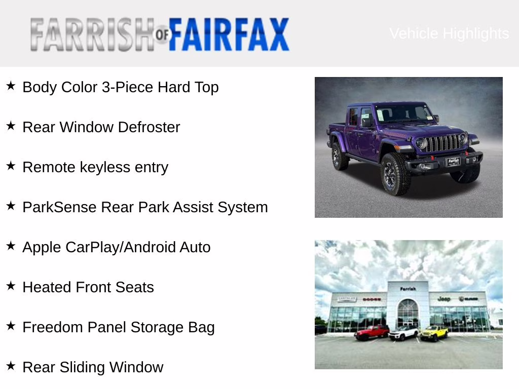 2026 Reign Jeep Gladiator Rubicon 4X4 Truck