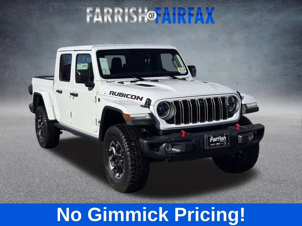 2026 Bright White Clearcoat Jeep Gladiator Rubicon 4X4 Truck
