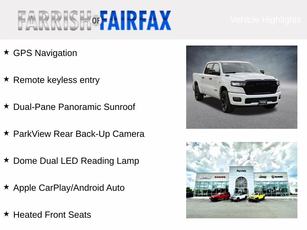 2026 Bright White Clearcoat Ram 1500 Big Horn/Lone Star 4X4 Truck