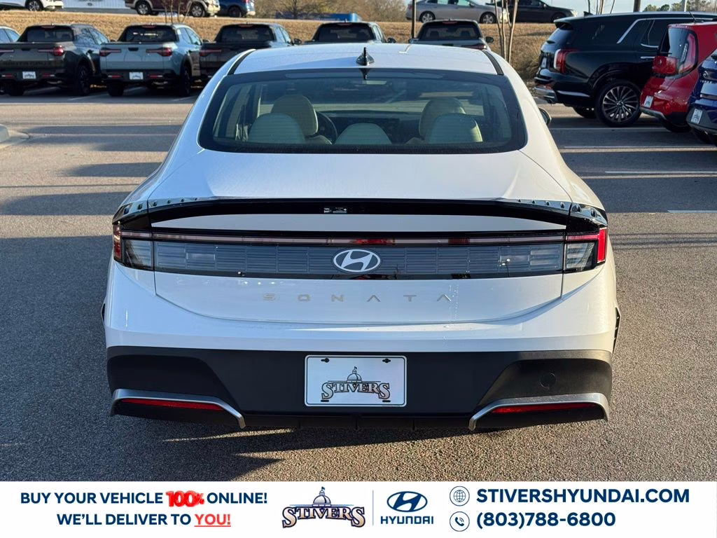 2026 Serenity White Hyundai Sonata SE FWD Sedan